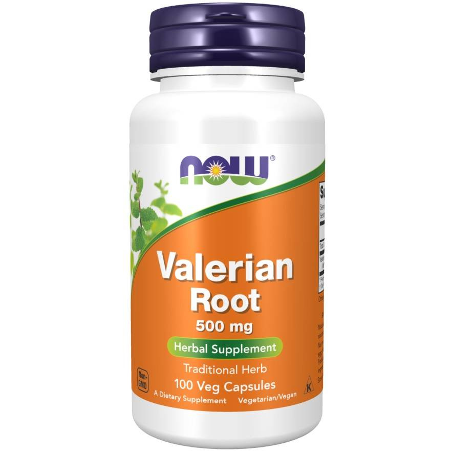 Now Foods Valerian Root 500mg Relaxation and Calmness 100 Vcapsules