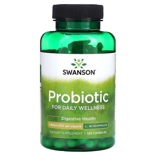 Swanson Probiotyk na Trawienie i Zdrową Florę Jelitową 120 Kapsułek