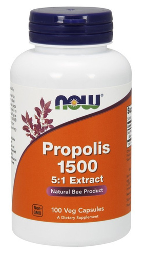 Now Foods Propolis 5:1 Extract 1500mg Kit Pszczeli Wspomaga Odporność 100 Kapsułek