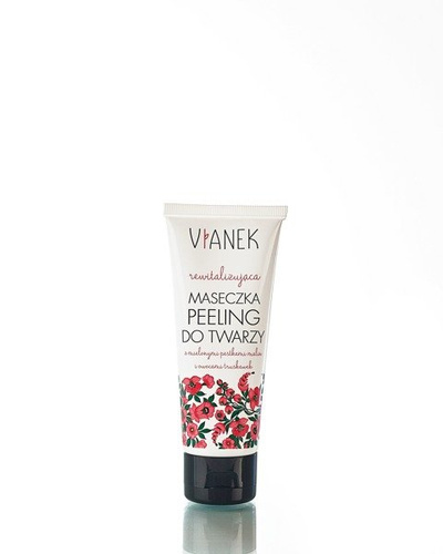 Vianek Revitalizing Facial Mask-Peeling with Raspberry Seeds and Strawberry Fruits 75ml