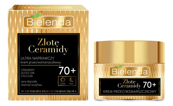 Bielenda Golden Ceramids Ultra Repairing Anti Wrinkle Day and Night Cream 70+ 50ml