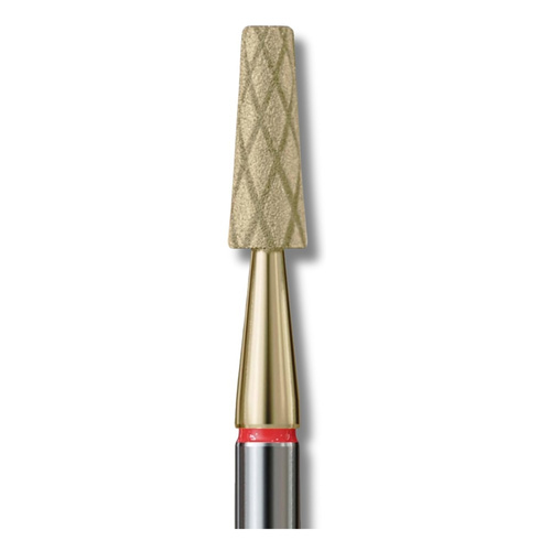 IQ Nails Cool Bits Gold Line Diamentowy Frez do Paznokci Stożek Ścięty Drobne Ziarno 3,1mm ZRN Powłoka Manicure i Pedicure 173.X514.031Z 1 Sztuka