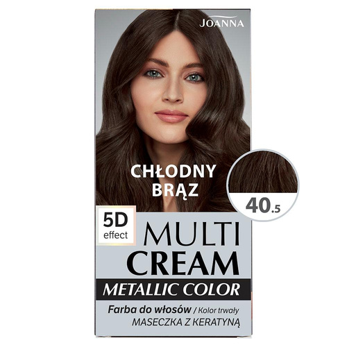 Joanna Multi Cream Metallic Shade Color 40.5 Cold Brown 60x40x20g