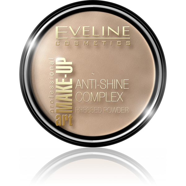 Eveline Make Up Art Anti-Shine Complex Puder Prasowany Nr. 35 Golden Beige 14g