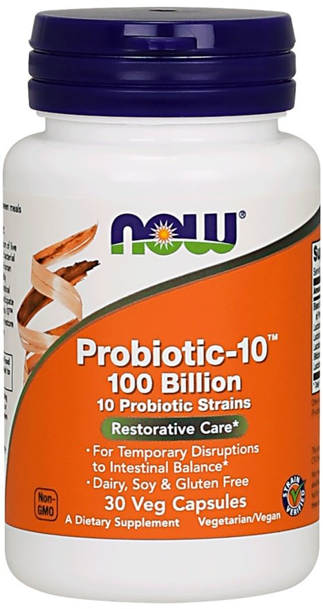 Now Foods Probiotic-10 100 Billion Digestive Support 30 Vcapsules