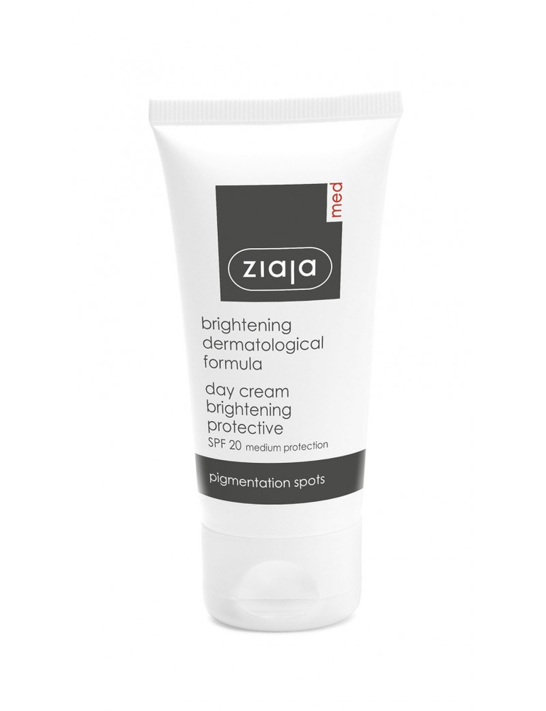 Ziaja Med Treatment Whitening Brightening Protective Face Cream SPF20 for Day 50ml