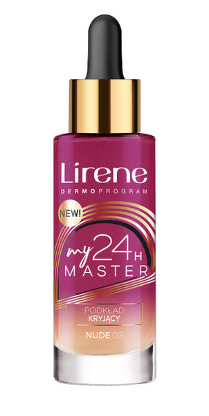 Lirene My 24H Master Podkład Kryjący i Przeciwzmarszczkowy Nr 03 Nude 30ml