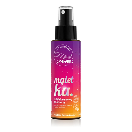 OnlyBio Hair In Balance Natural Vegan Hair Reflecting Mist from Base with Raspberry and Ginger 100ml