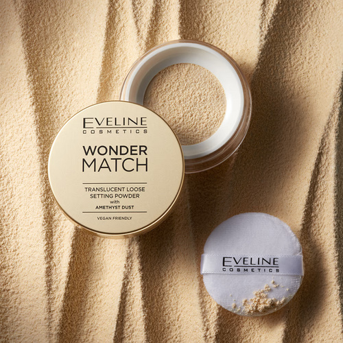 Eveline Wonder Match Light Setting Powder with Amethyst Dust Vegan 6g