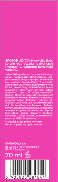 OnlyBio Hair Cycling Regenerating Serum for Ends 70ml