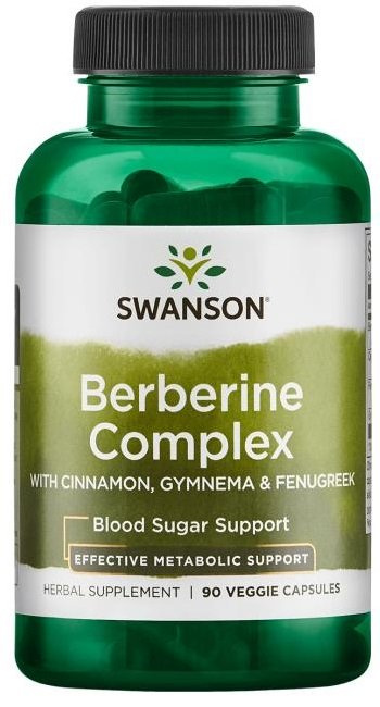 Swanson Berberine Complex for Healthy Blood Sugar Support 90 Vcaps