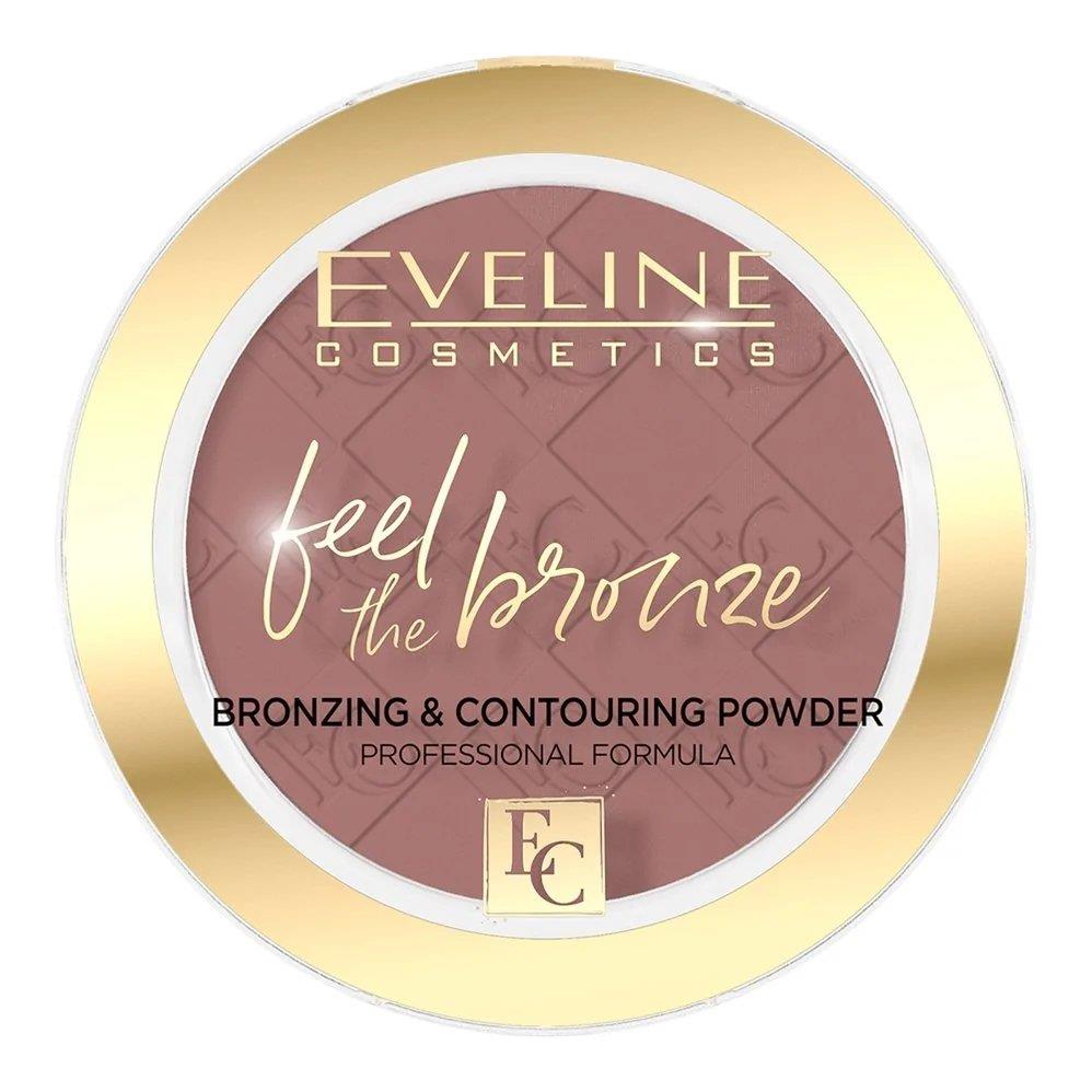 Eveline Feel The Bronze Puder Brązujący i Konturujący Nr. 02 Chocolate Cake 4g