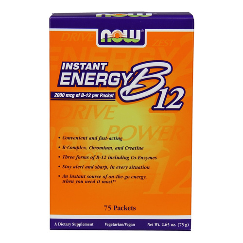 Now Foods Vitamin B-12 Instant Energy 75 Saszetek