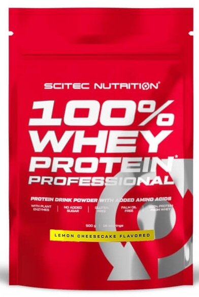 100% Whey Protein Professional, Lemon Cheescake - 500g