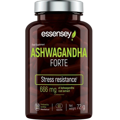 Essensey Ashwagandha Forte Na Odporność na Stres i Równowagę Emocjonalną 90 Kapsułek