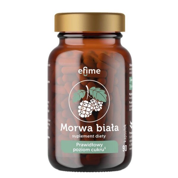 EkaMedica Efime Morwa Biała Prawidłowy Poziom Cukru 90 Kapsułek