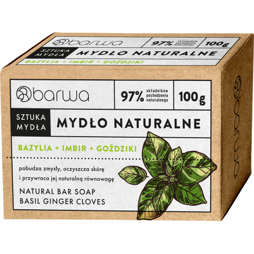 Barwa Natural Bar Soap with Basil 100g