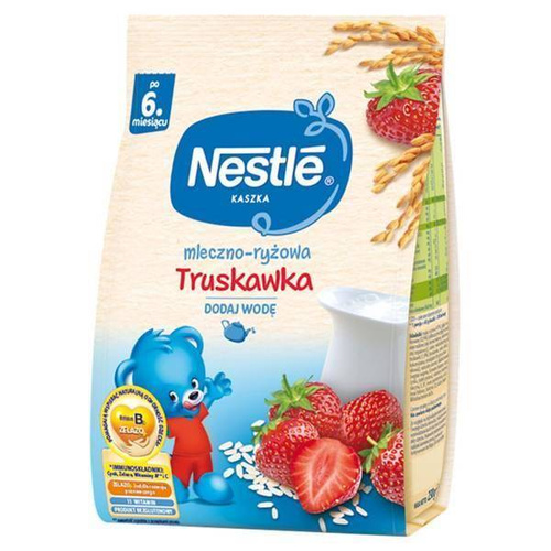 Nestle Kaszka Mleczno-Ryżowa o Smaku Truskawki dla Niemowląt po 6 Miesiącu 230g Best Before 31.07.26