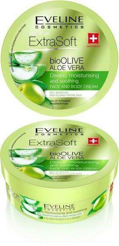 Eveline Soft Bio Olive Aloe Vera Głęboko Nawilżający Krem do Ciała i Twarzy 175ml