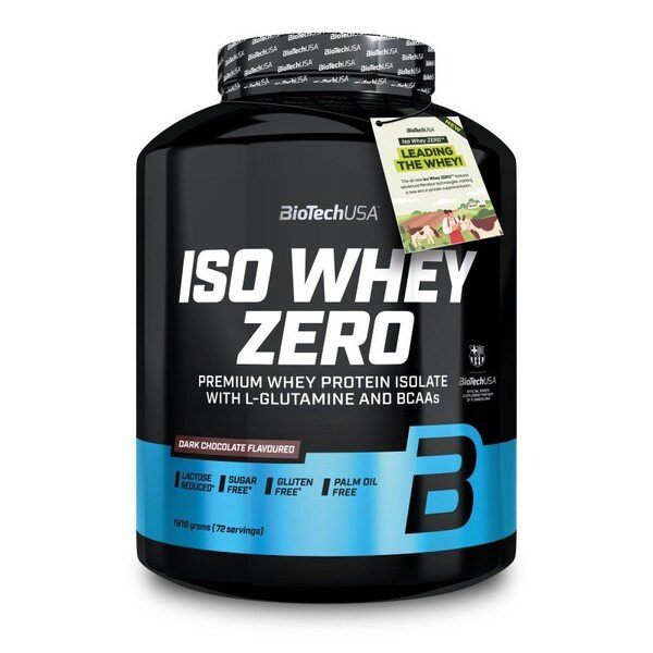 BioTechUSA Iso Whey Zero Whey Protein Isolate Dark Chocolate 1816g