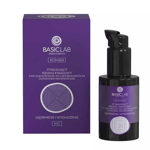 BasicLab Stymulujący Peeling Kwasowy Ujędrnienie i Wygładzenie 30ml