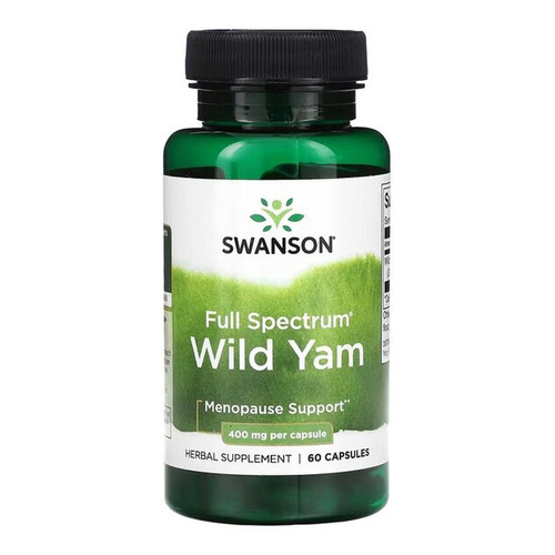 Swanson Pochrzyn Włochaty 400mg Wsparcie dla Kobiet 60 Kapsułek