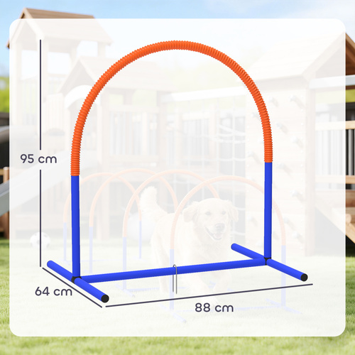 PawHut Four-Piece Portable Dog Agility Equipment - Blue