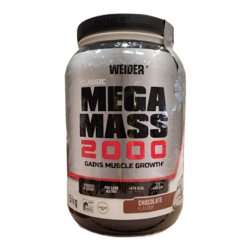 Weider Mega Mass 2000, Chocolate - 1500g