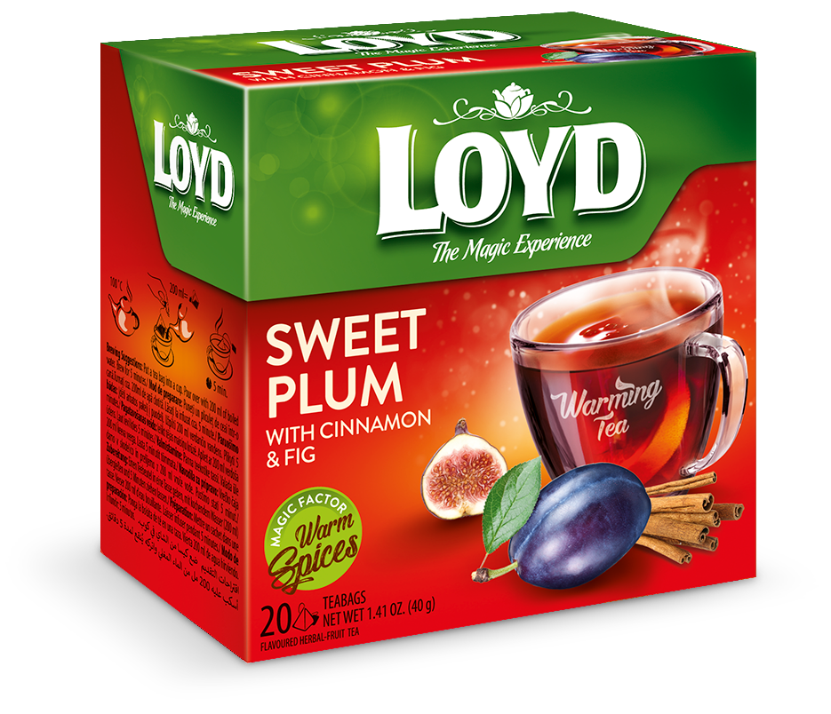 Loyd The Magic Experience Warming Tea with Plum Fig Ginger and Cinnamon 20x2g