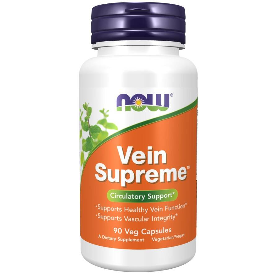 Now Foods Vein Supreme Supports Blood Vessel Health  90 Vcapsules