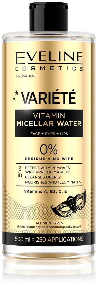Eveline Variete Vitamin Micellar Fluid Makeup Remover 500ml