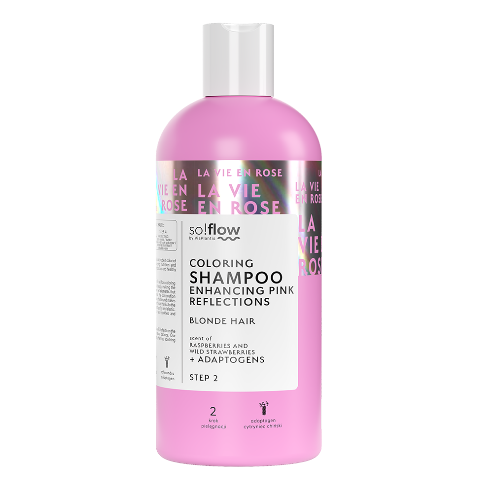 So!Flow Colouring Shampoo with Pink Reflections for Blonde Hair 300ml