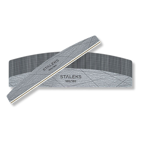 Staleks Smart 40 mineralne pilniki do paznokci półksiężyc 180/180 grit 25 szt.