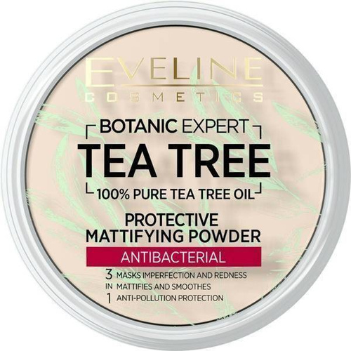 Eveline Botanic Expert Tea Tree Antybakteryjny Matujący Puder nr 01 Transparent 12g