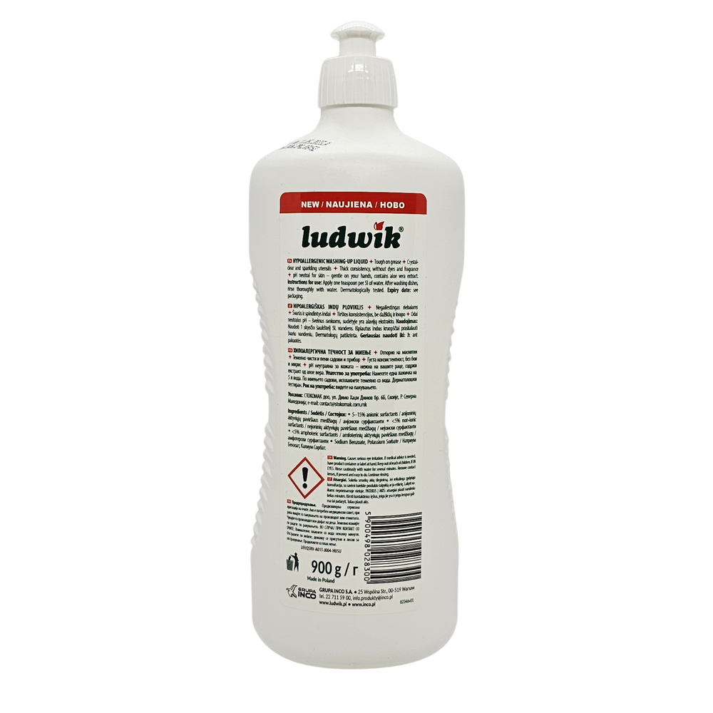 Ludwik Dishwashing Liquid Hypoallergenic 900g