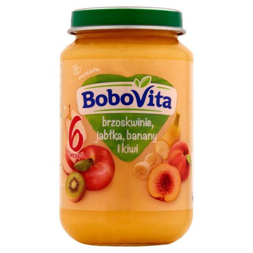 Bobovita Dessert Peaches Apples Bananas and Kiwi for Infants after 6th Month 190g