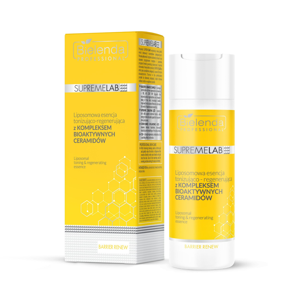 Bielenda Professional Supremelab Barrier Renew Liposomal Toning and Regenerating Essence with Bioactive Ceramides Complex for Dry and Sensitive Skin 200ml