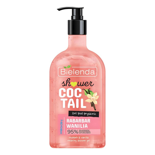 Bielenda Shower Coctail Relaxing Shower Gel with Rhubarb and Vanilla 400ml