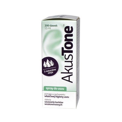 Aflofarm AkusTone Oczyszczający Spray do Uszu 15ml