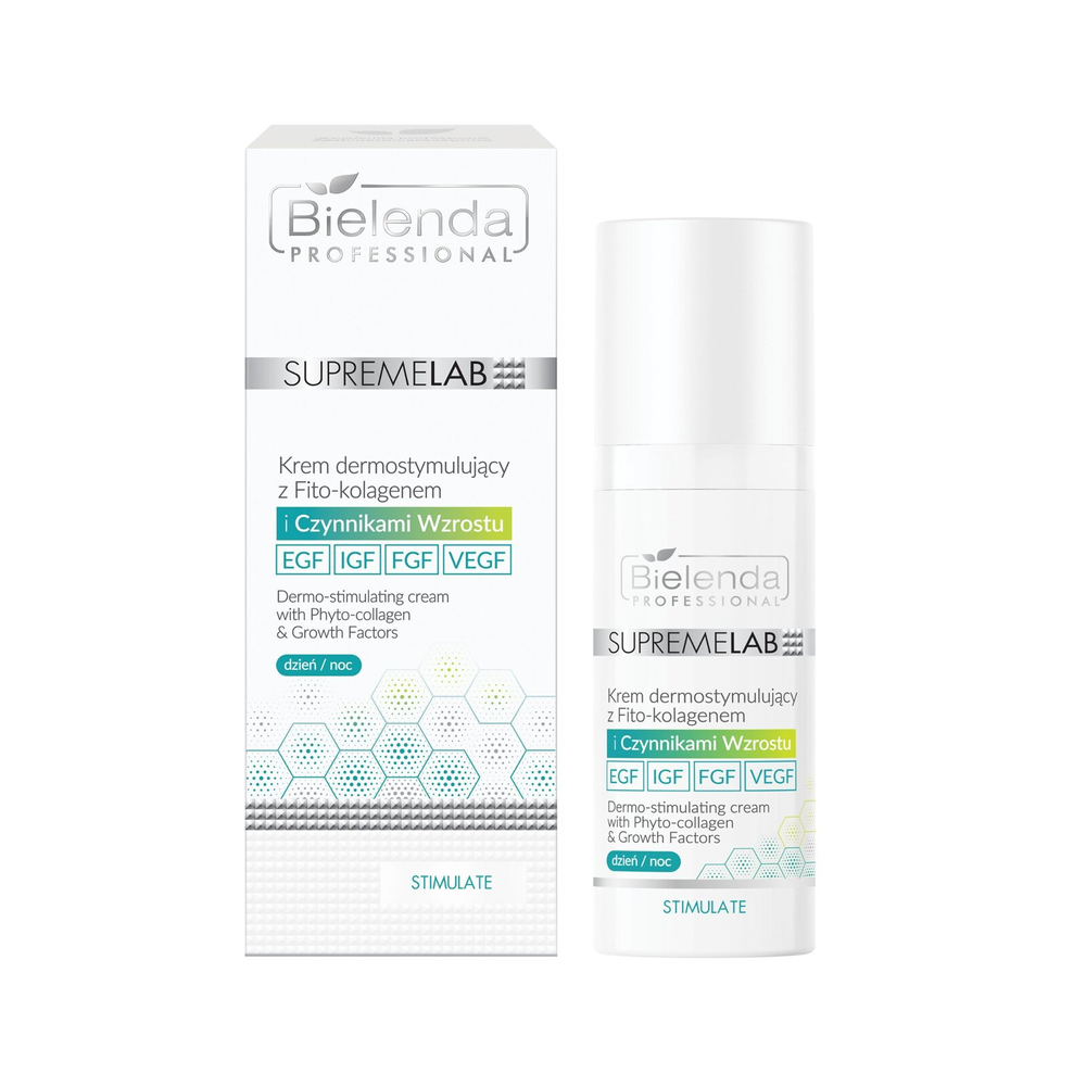 Bielenda Professional Supremelab Stimulate Derm Dermostimulating Cream with Phyto Collagen and  Growth Factors 50ml