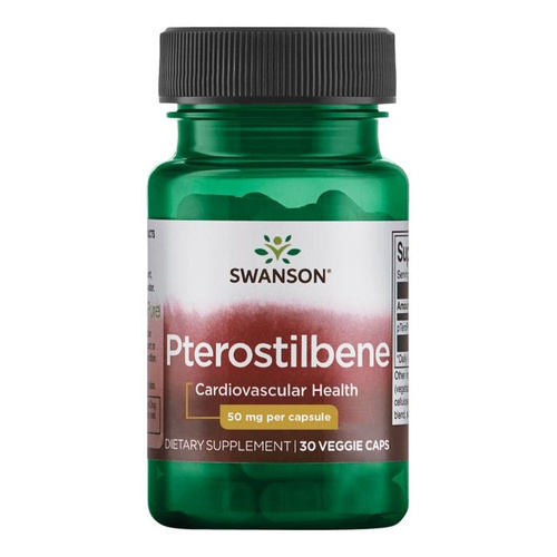 Swanson Pterostilben 50mg na Wsparcie Antyoksydacyjne 30 Kapsułek