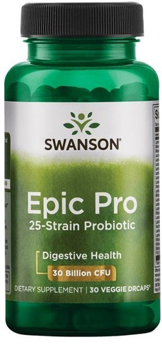 Swanson Epic Pro 25-Strain Probiotic na Jelita i Odporność 30 Kapsułek