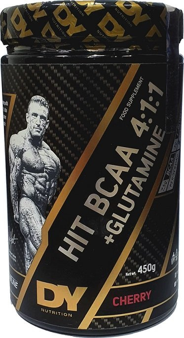 Dorian Yates HIT BCAA 4:1:1 Glutamina w Proszku Na Regenerację Mięśni Wiśniowy 450g
