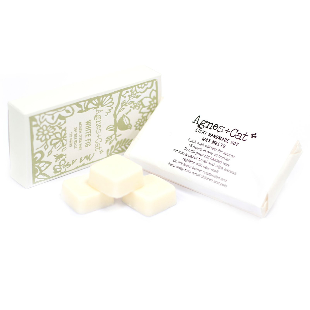 Agnes + Cat Box of 8 Wax Melts - White Fig
