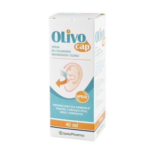 Olivocap Spray do Usuwania Woskowiny Usznej dla Dzieci i Dorosłych 40ml