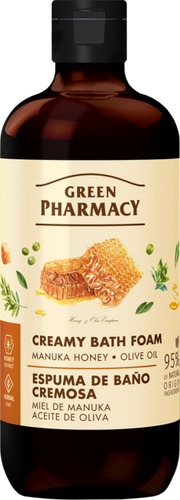 Green Pharmacy Creamy Moisturizing Bath Foam Manuka Honey and Olive Oil 500ml