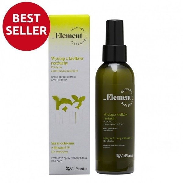 Element Wyciąg z Kiełków Rzeżuchy Spray Ochronny z Filtrami UV do Włosów 30ml