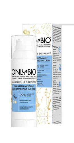 OnlyBio Light Moisturizing Cream with Bakuchiol and Squalane for Combination Oily and Dehydrated Skin 50ml