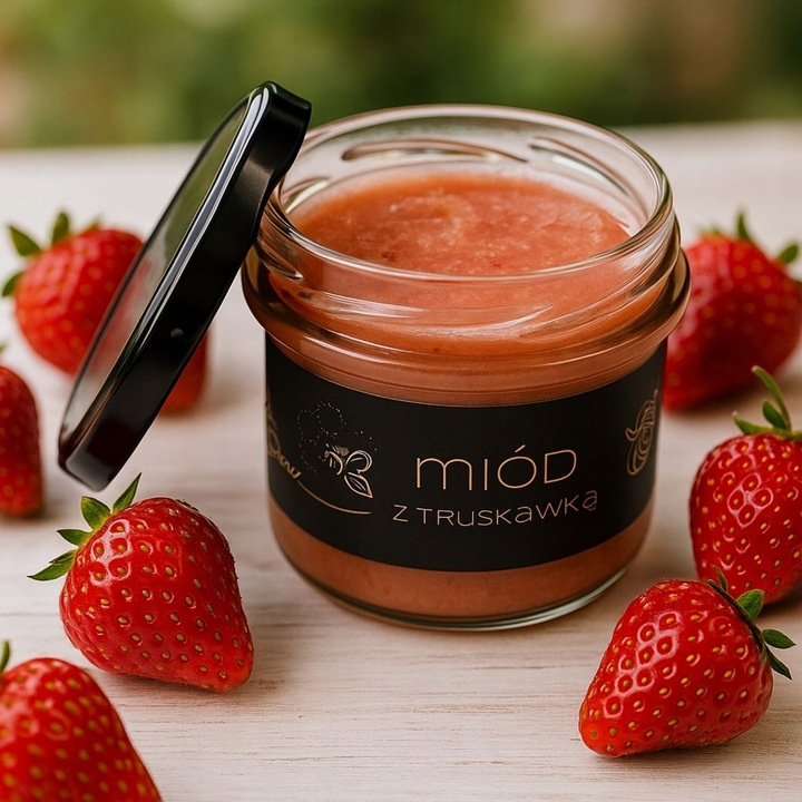 Bona Multiflower Honey with Strawberry Natural Delicious Flavor 245g