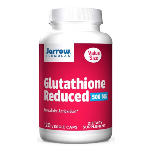 Jarrow Formulas Glutathione Reduced 500mg for Antioxidant Support 120 Vcaps